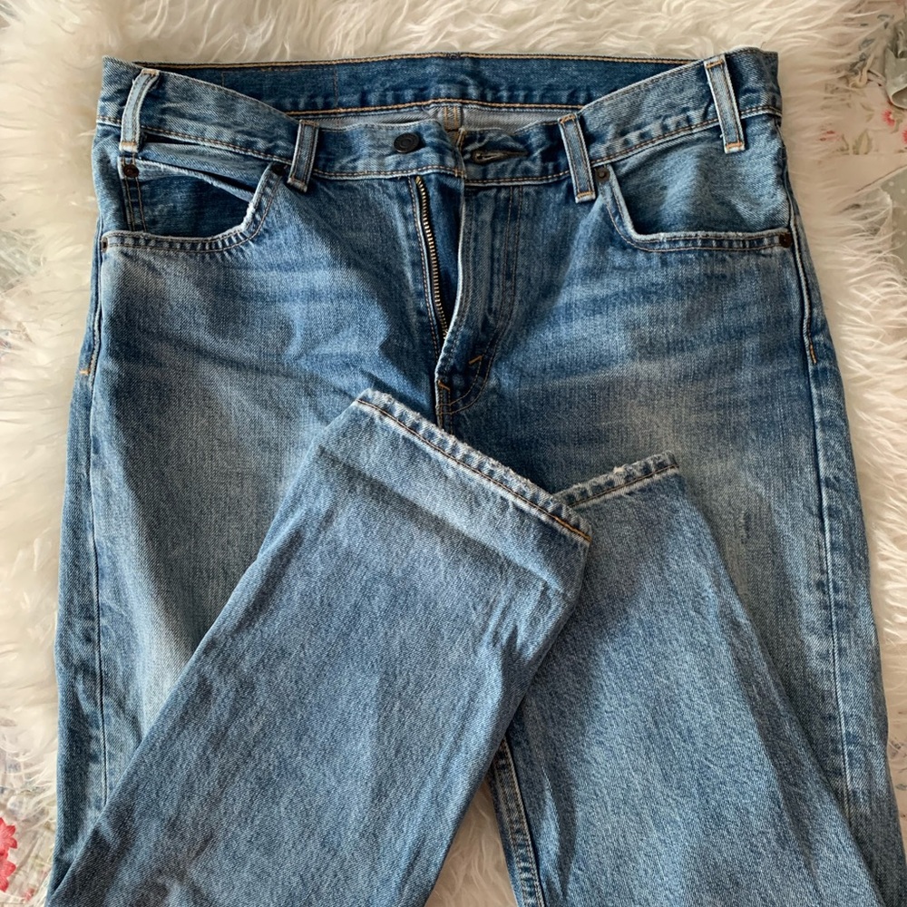 Levi’s 505 C orange tab 32x27 distressed